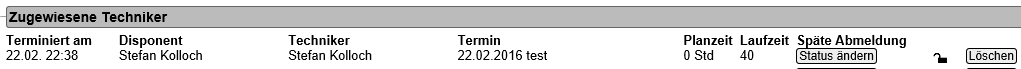 Termine sperren